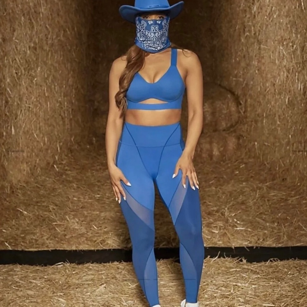 IVY PARK x ADIDAS GLORY BLUE TIGHTS